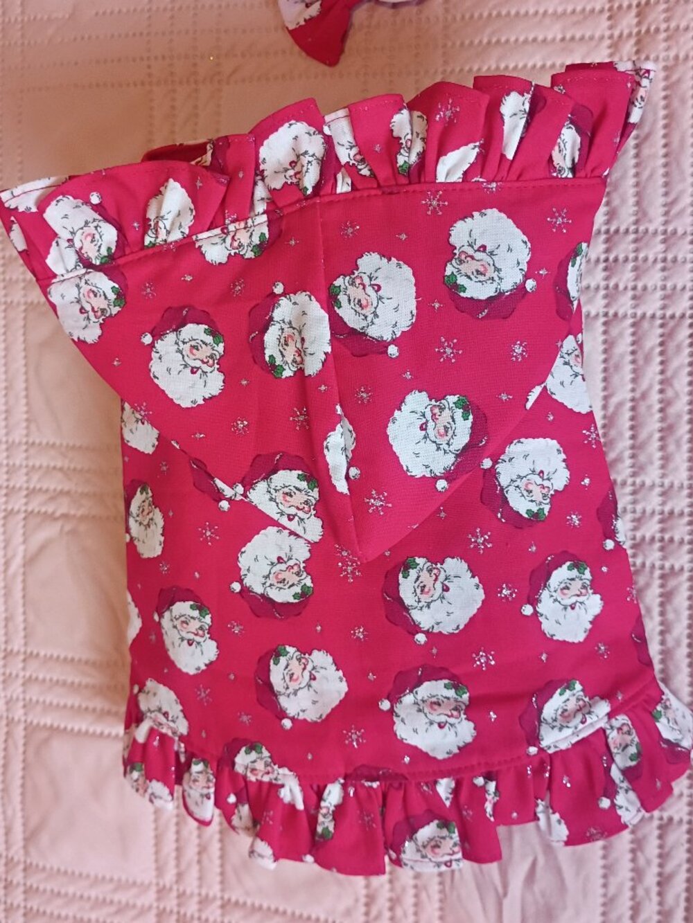 Santa Jacket for your XS Dog - Perfect for the Christmas season - Custom Crafted